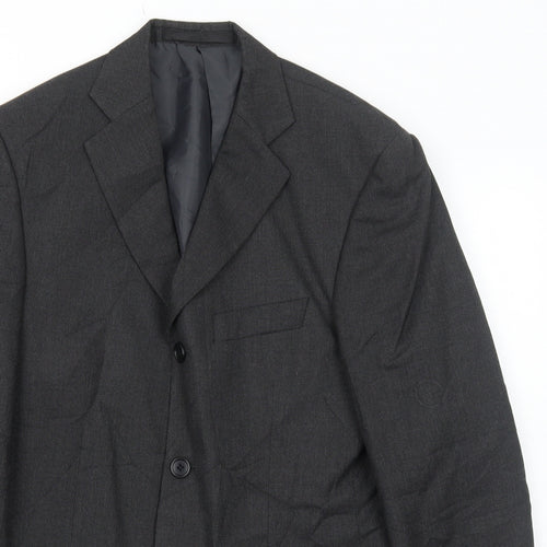 Marks and Spencer Mens Grey Polyester Jacket Suit Jacket Size 36 Regular