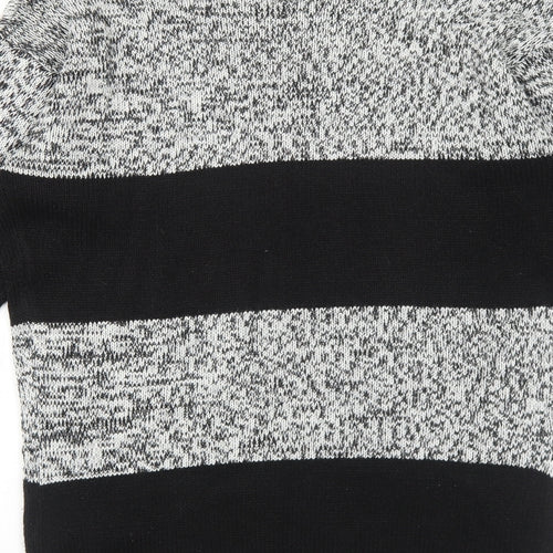 H&M Womens Black Round Neck Acrylic Pullover Jumper Size XS