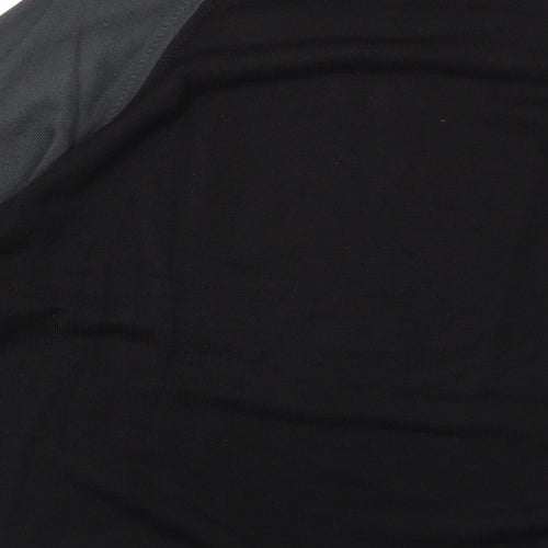 Marks and Spencer Womens Black Round Neck Acrylic Pullover Jumper Size L