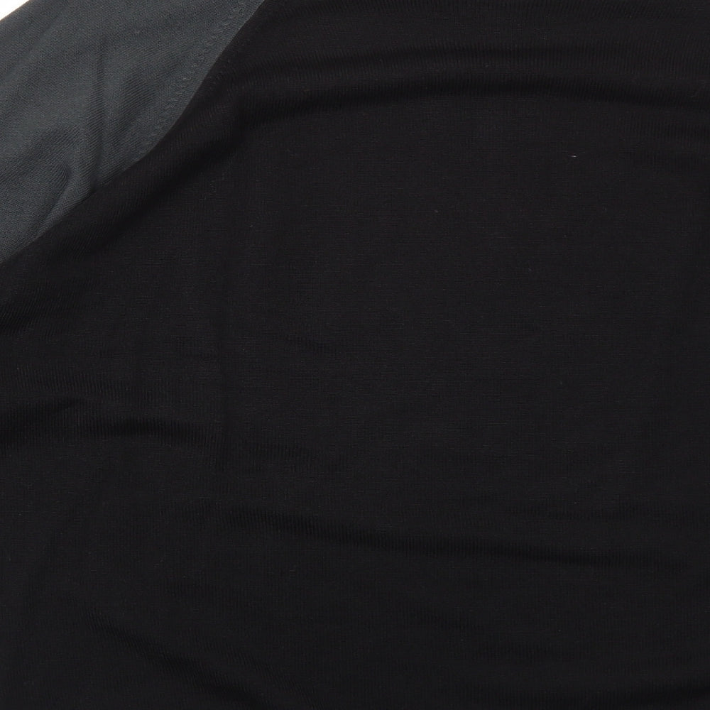 Marks and Spencer Womens Black Round Neck Acrylic Pullover Jumper Size L