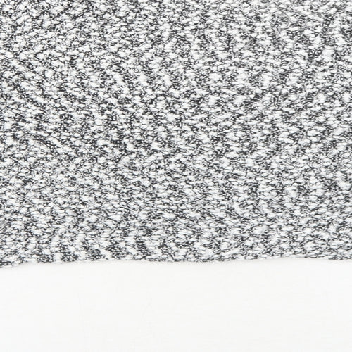 H&M Womens White Round Neck Polyester Pullover Jumper Size L