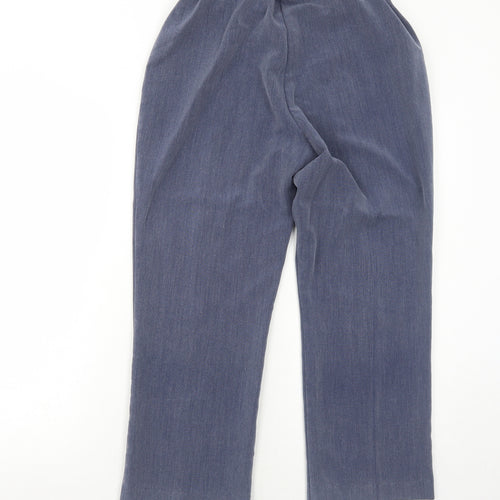 Bonmarché Womens Blue Polyester Trousers Size 12 Regular