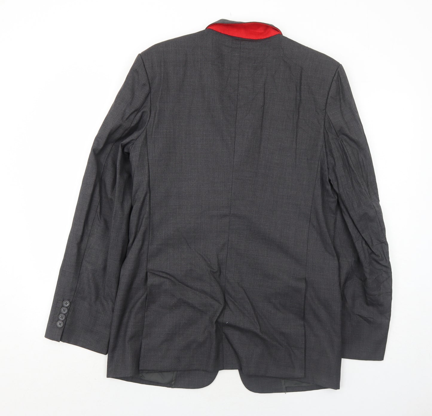 A Suit That Fits Mens Grey Polyester Jacket Suit Jacket Size 38 Regular