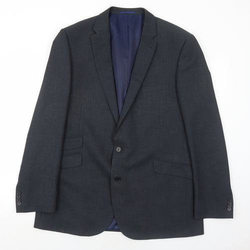 Taylor & Wright Mens Grey Polyester Jacket Suit Jacket Size 44 Regular
