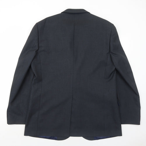 Taylor & Wright Mens Grey Polyester Jacket Suit Jacket Size 44 Regular
