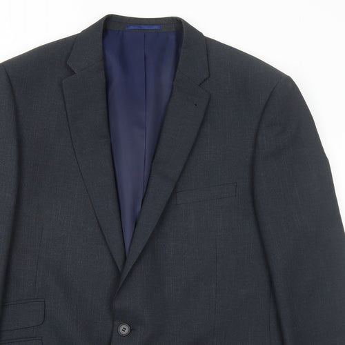 Taylor & Wright Mens Grey Polyester Jacket Suit Jacket Size 44 Regular