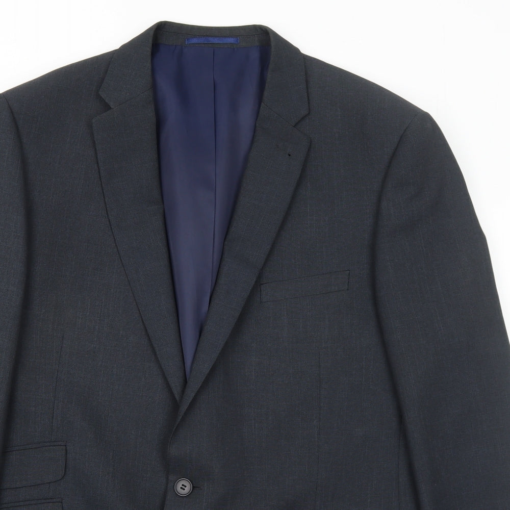 Taylor & Wright Mens Grey Polyester Jacket Suit Jacket Size 44 Regular