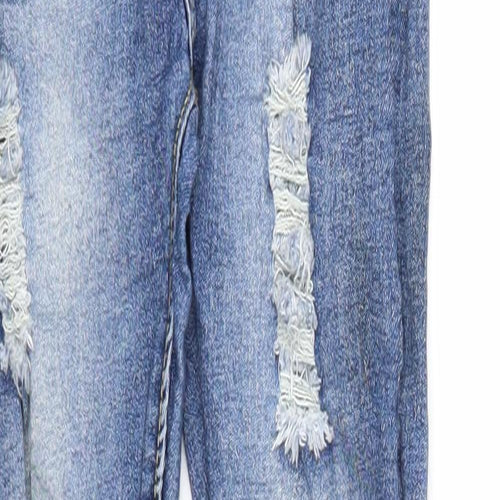 Denim Wise Womens Blue Cotton Skinny Jeans Size 8 Regular Zip