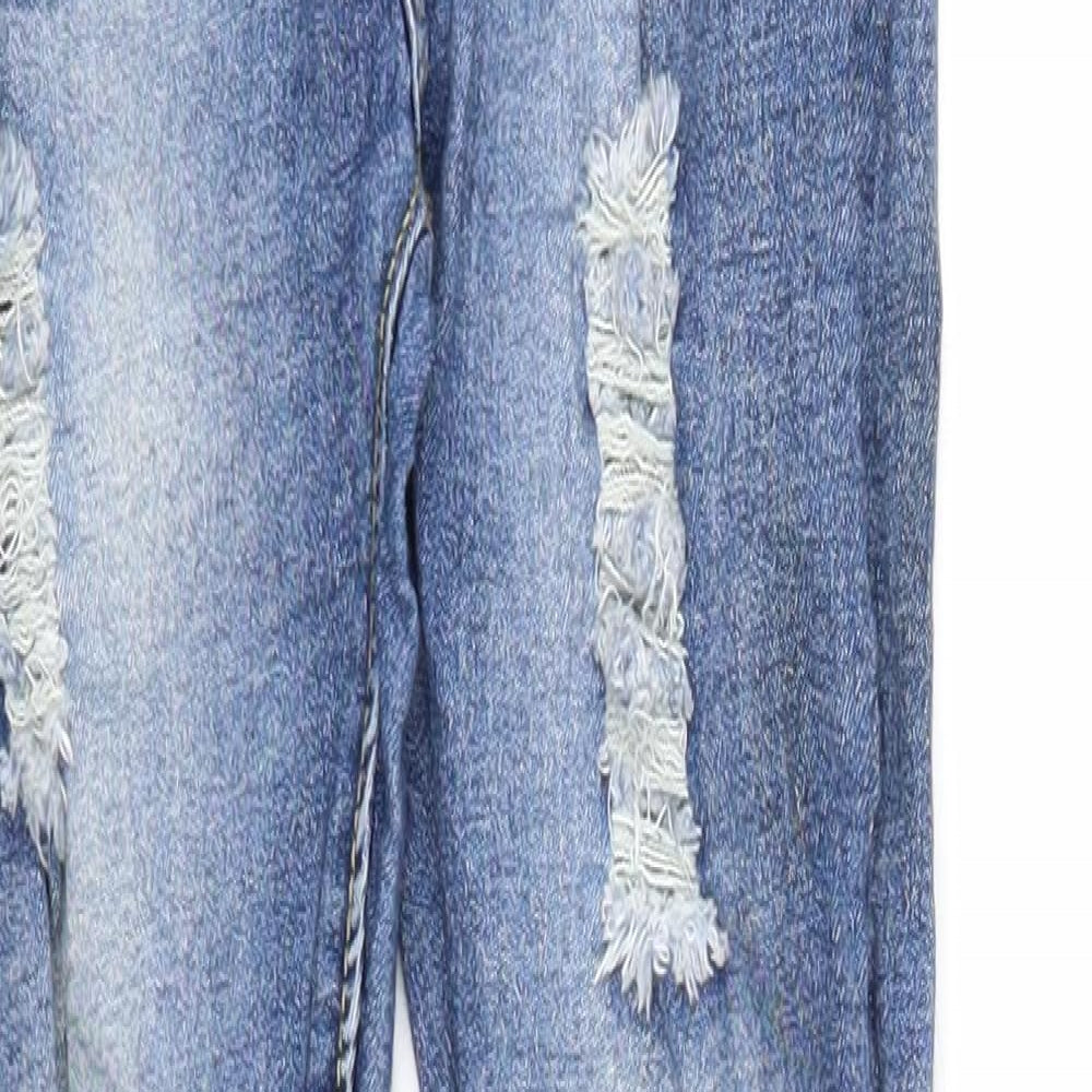 Denim Wise Womens Blue Cotton Skinny Jeans Size 8 Regular Zip