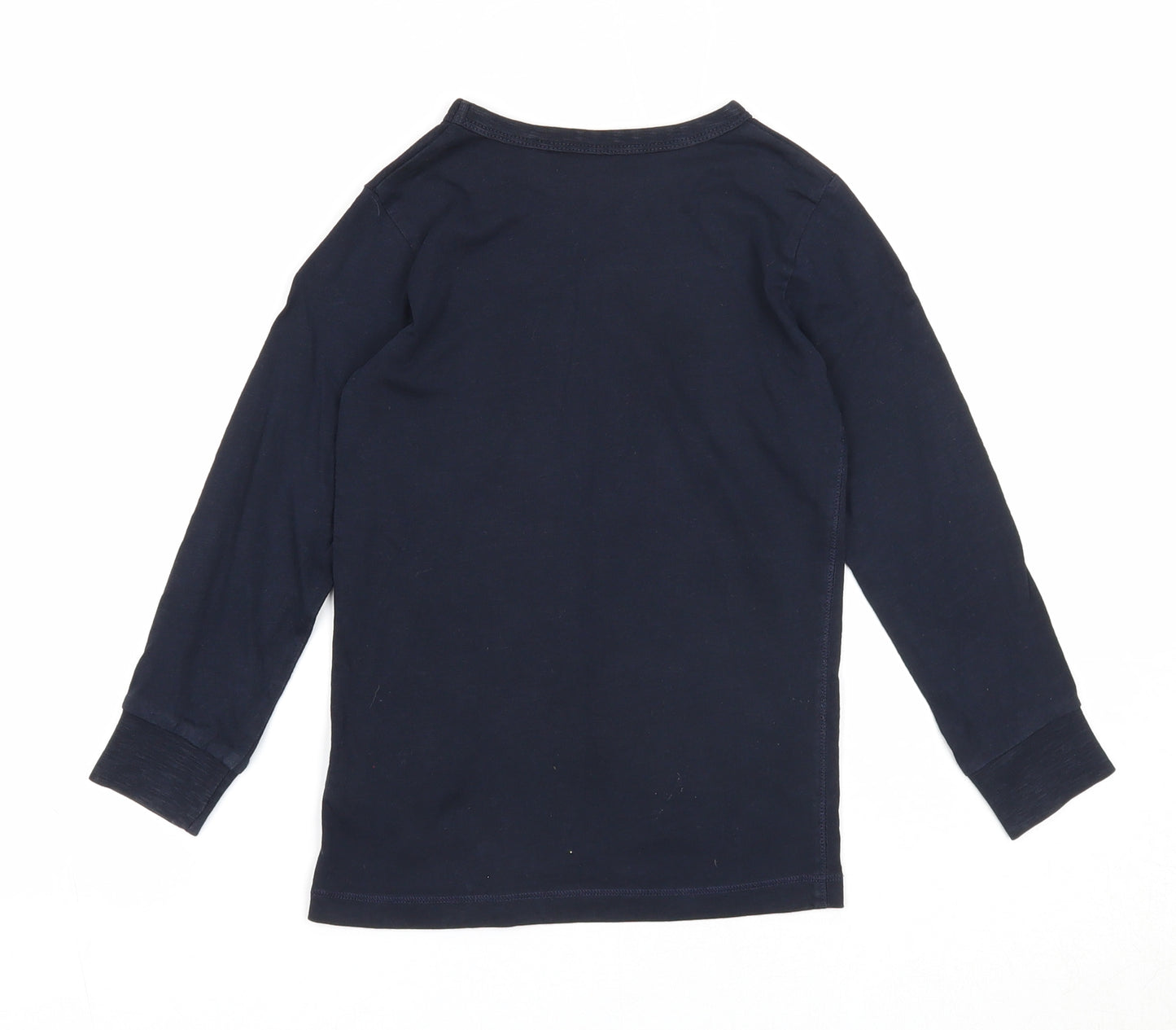 NEXT Boys Blue Cotton Basic Casual Size 4 Years Round Neck Pullover - Meerkat
