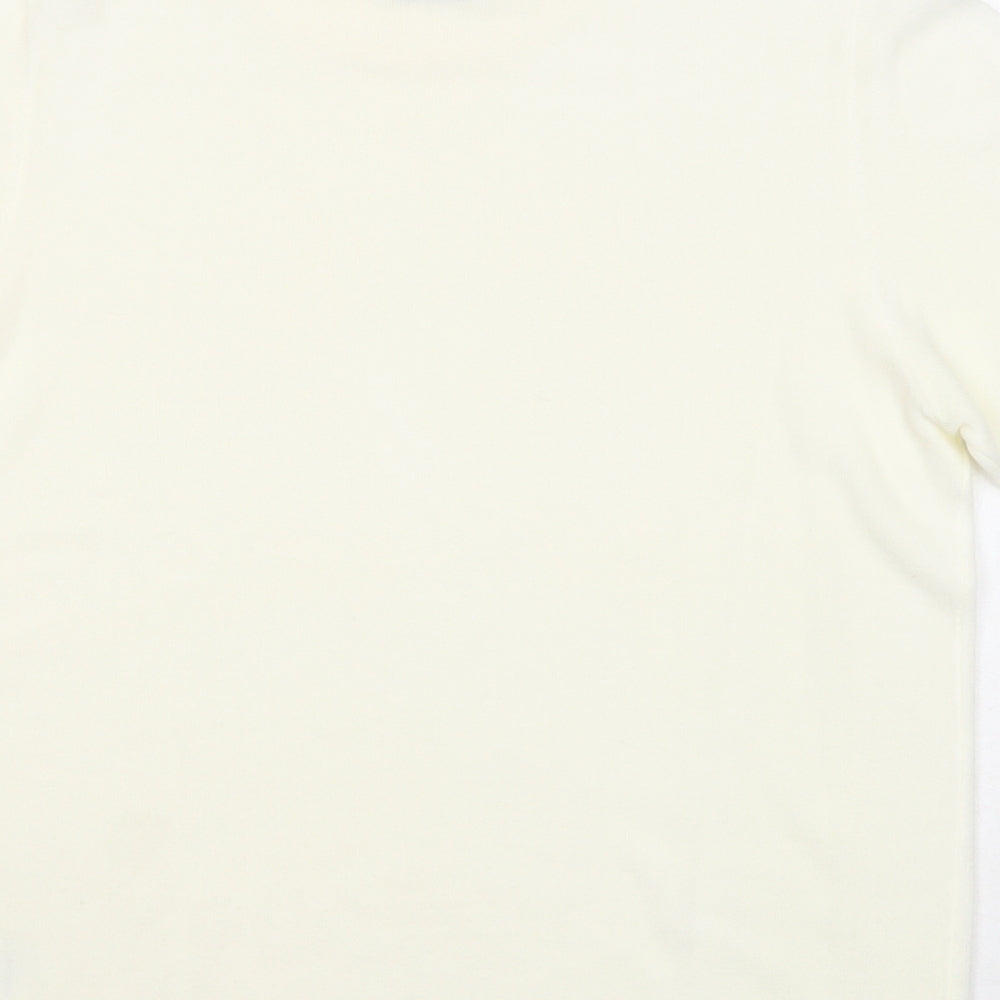 Damart Womens White Round Neck Acrylic Pullover Jumper Size 18 - Size 18-20