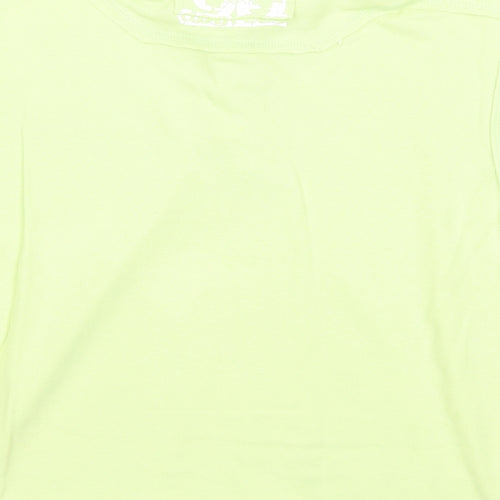 Dunnes Stores Boys Green Cotton Basic Polo Size 7 Years Collared Button