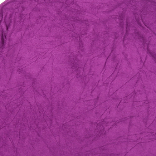 Regatta Womens Purple Polyester Pullover Sweatshirt Size 12 Zip