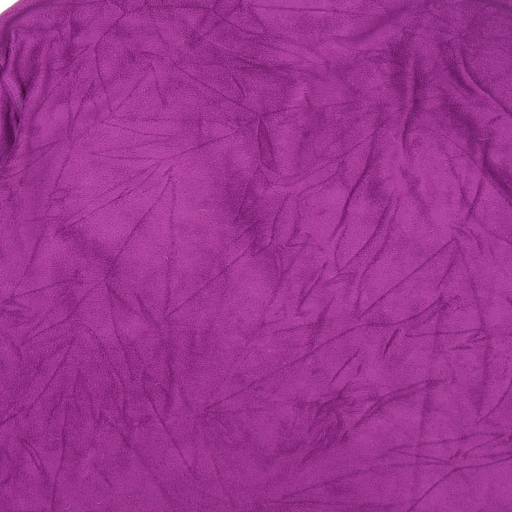 Regatta Womens Purple Polyester Pullover Sweatshirt Size 12 Zip
