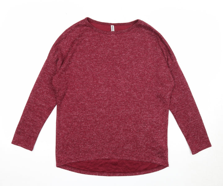 Colloseum Womens Red Round Neck Viscose Pullover Jumper Size XS