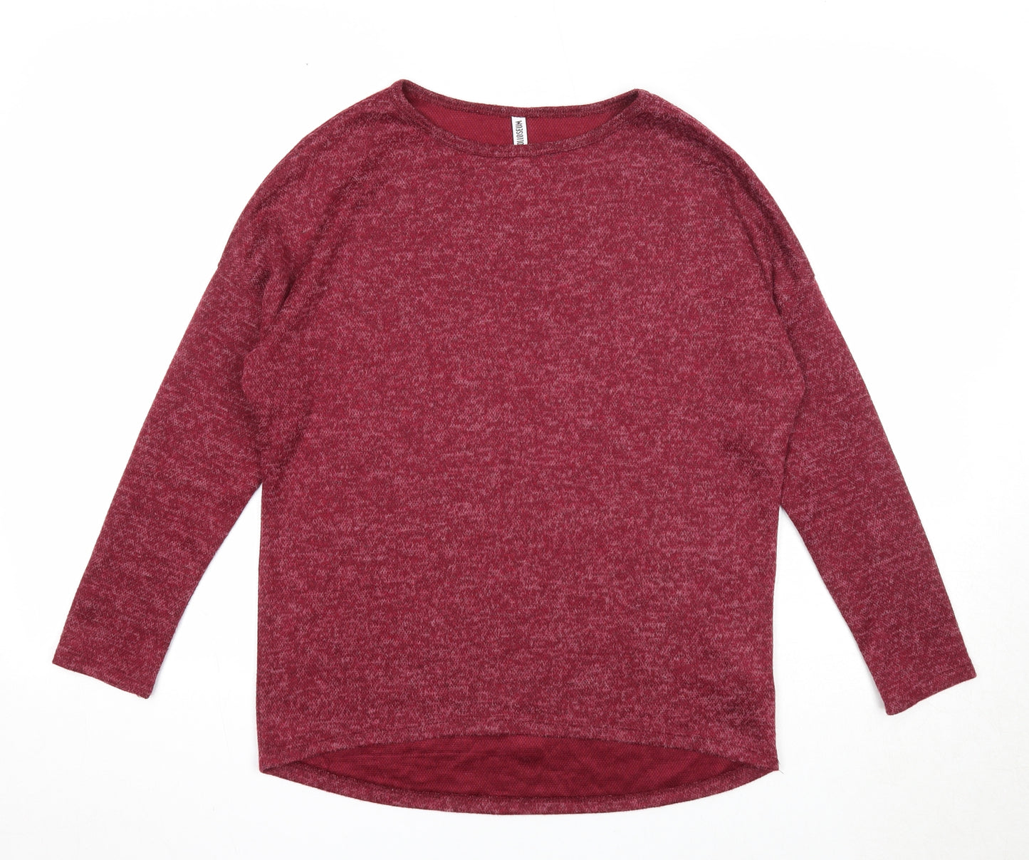 Colloseum Womens Red Round Neck Viscose Pullover Jumper Size XS