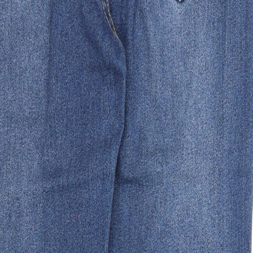 PRETTYLITTLETHING Womens Blue Cotton Skinny Jeans Size 8 Regular Zip