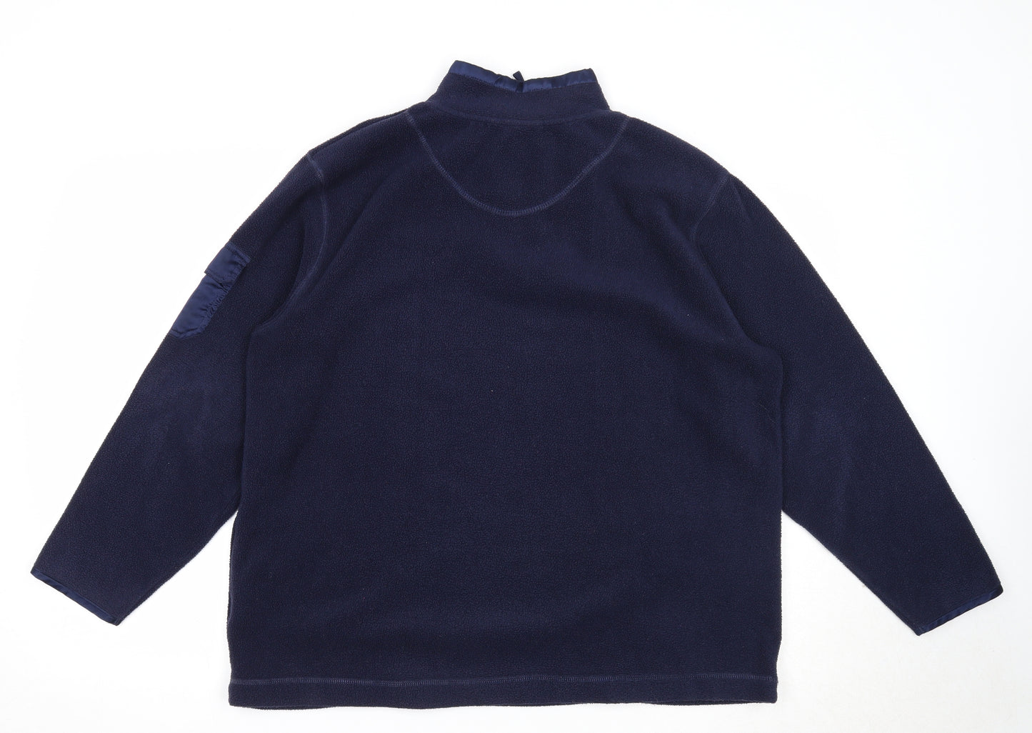 Debbie Morgan Mens Blue Polyester Pullover Sweatshirt Size M