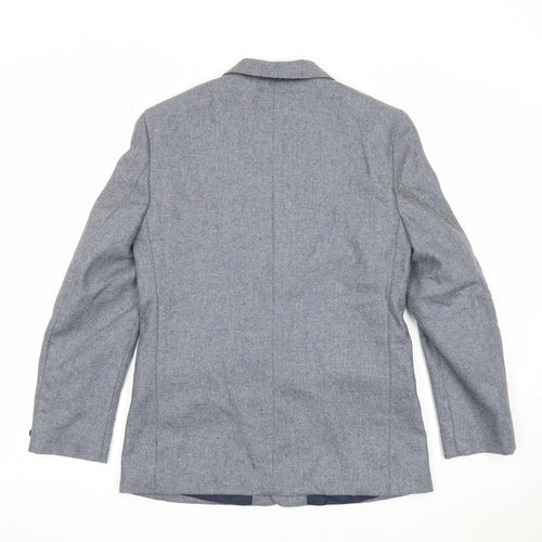 Beau Brummel Womens Grey Polyester Jacket Suit Jacket Size 8