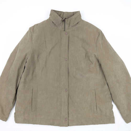 Klass Mens Brown Jacket Size XL Zip