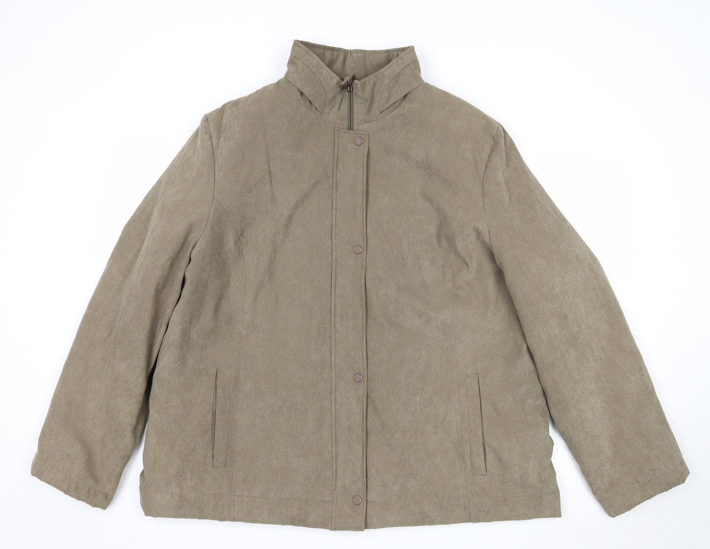 Klass Mens Brown Jacket Size XL Zip