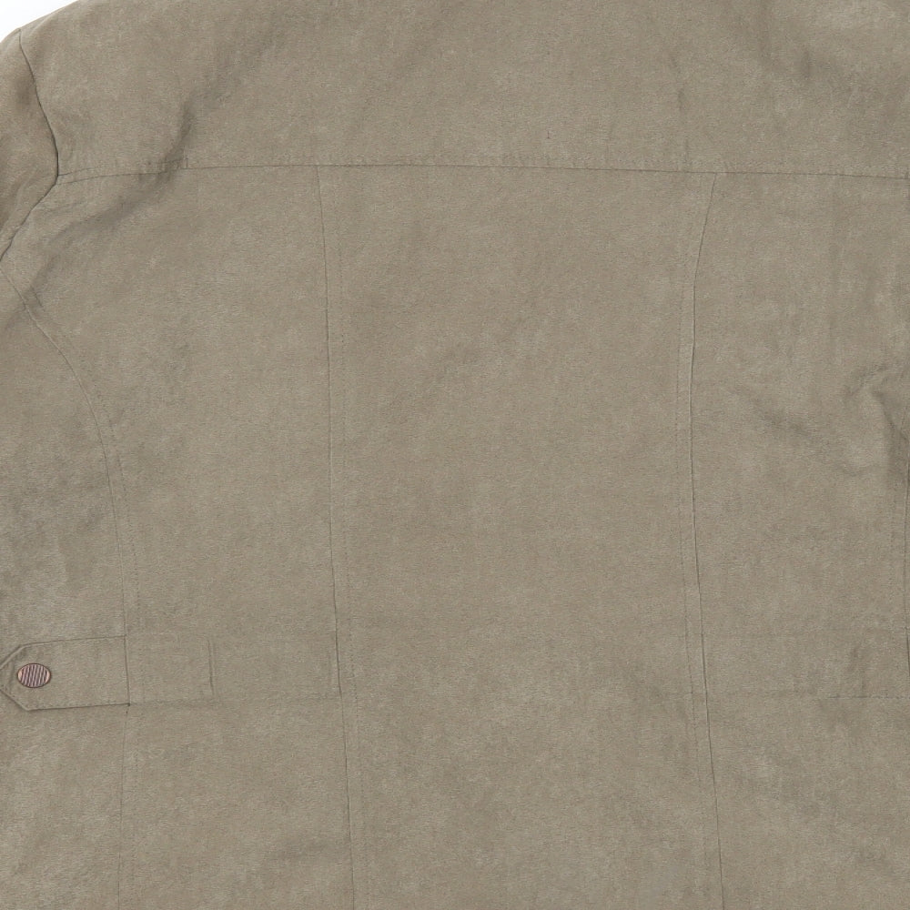 Klass Mens Brown Jacket Size XL Zip