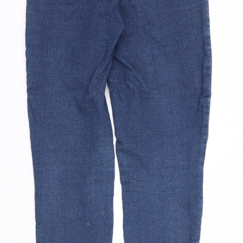 Miss Selfridge Womens Blue Cotton Skinny Jeans Size 6 Regular Zip - Waist 22 inches