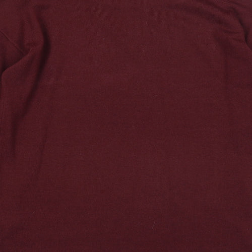 Dorothy Perkins Womens Purple Round Neck Acrylic Pullover Jumper Size 12