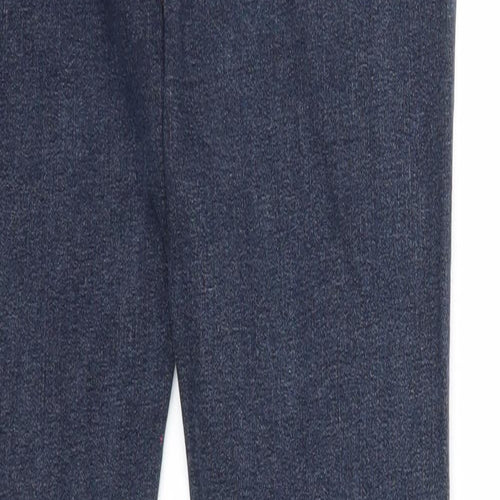 66 Girls Womens Blue Cotton Skinny Jeans Size L Regular Zip