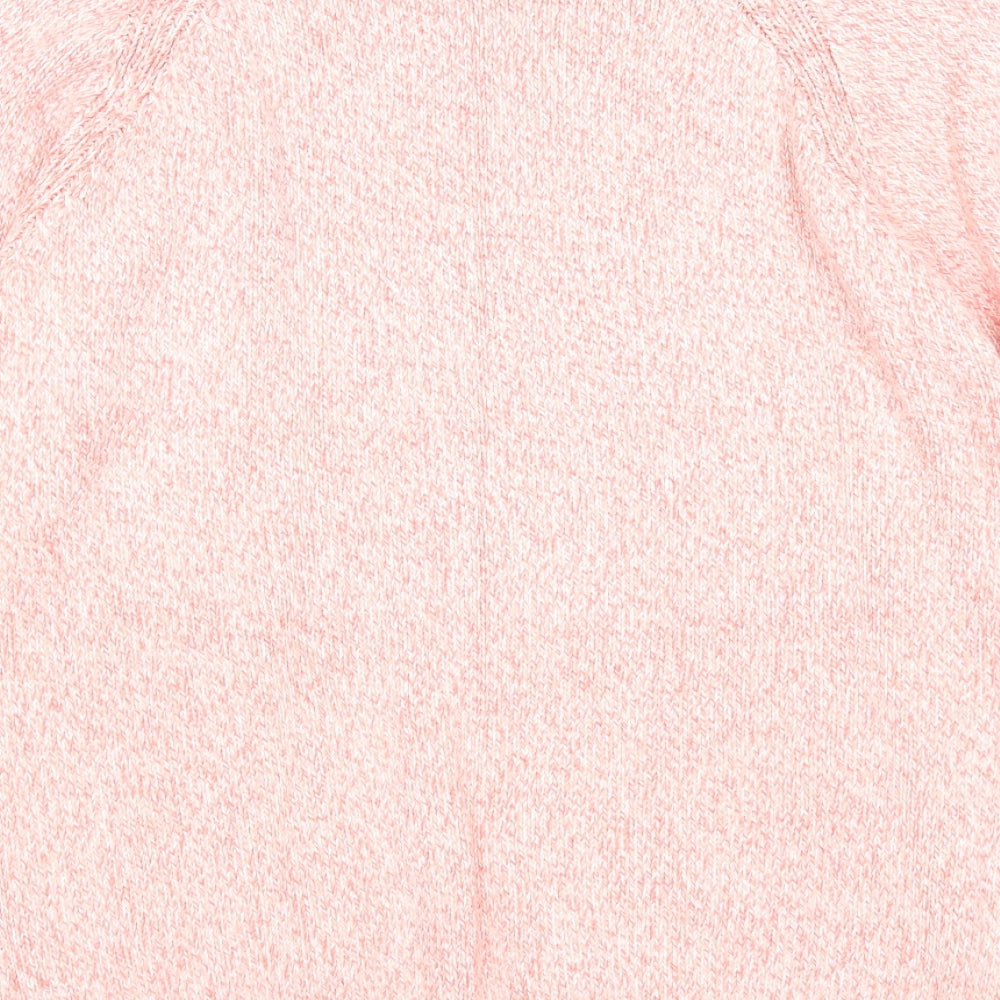 EWM Womens Pink Round Neck Cotton Pullover Jumper Size 10 - Size 10-12