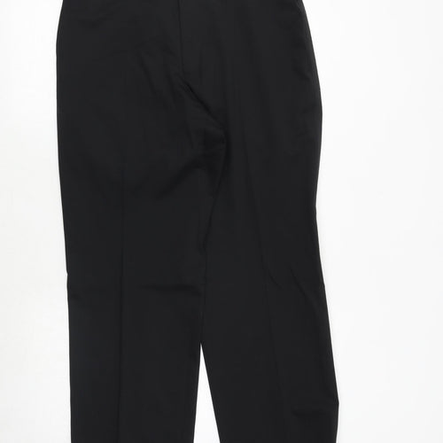NEXT Mens Black Polyester Dress Pants Trousers Size 34 in Regular Zip