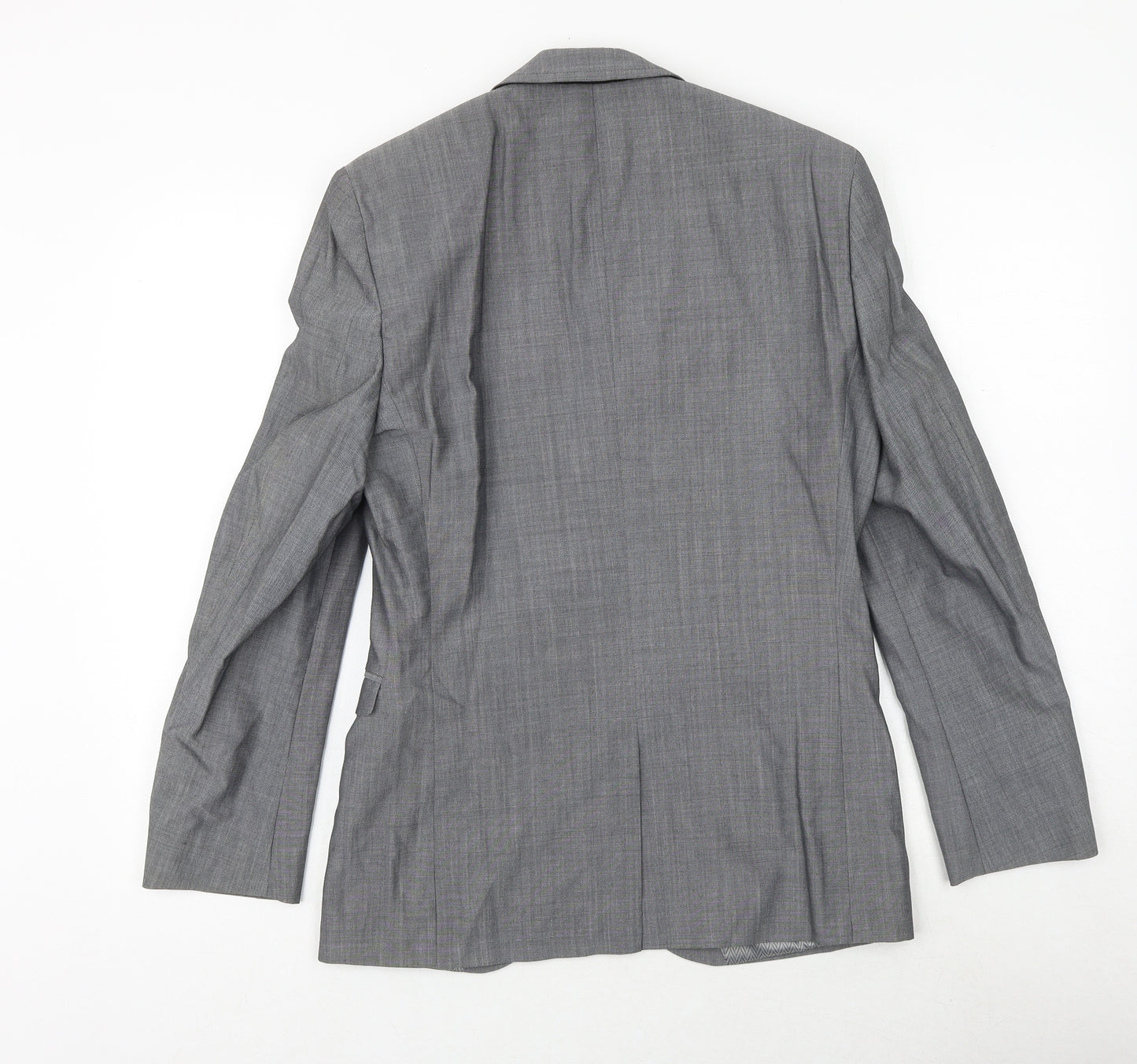 NEXT Mens Grey Wool Jacket Suit Jacket Size 36 Regular