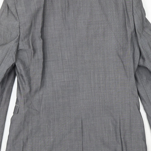NEXT Mens Grey Wool Jacket Suit Jacket Size 36 Regular