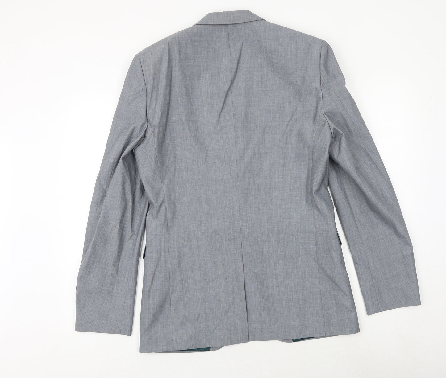 NEXT Mens Grey Wool Jacket Suit Jacket Size 38 Regular