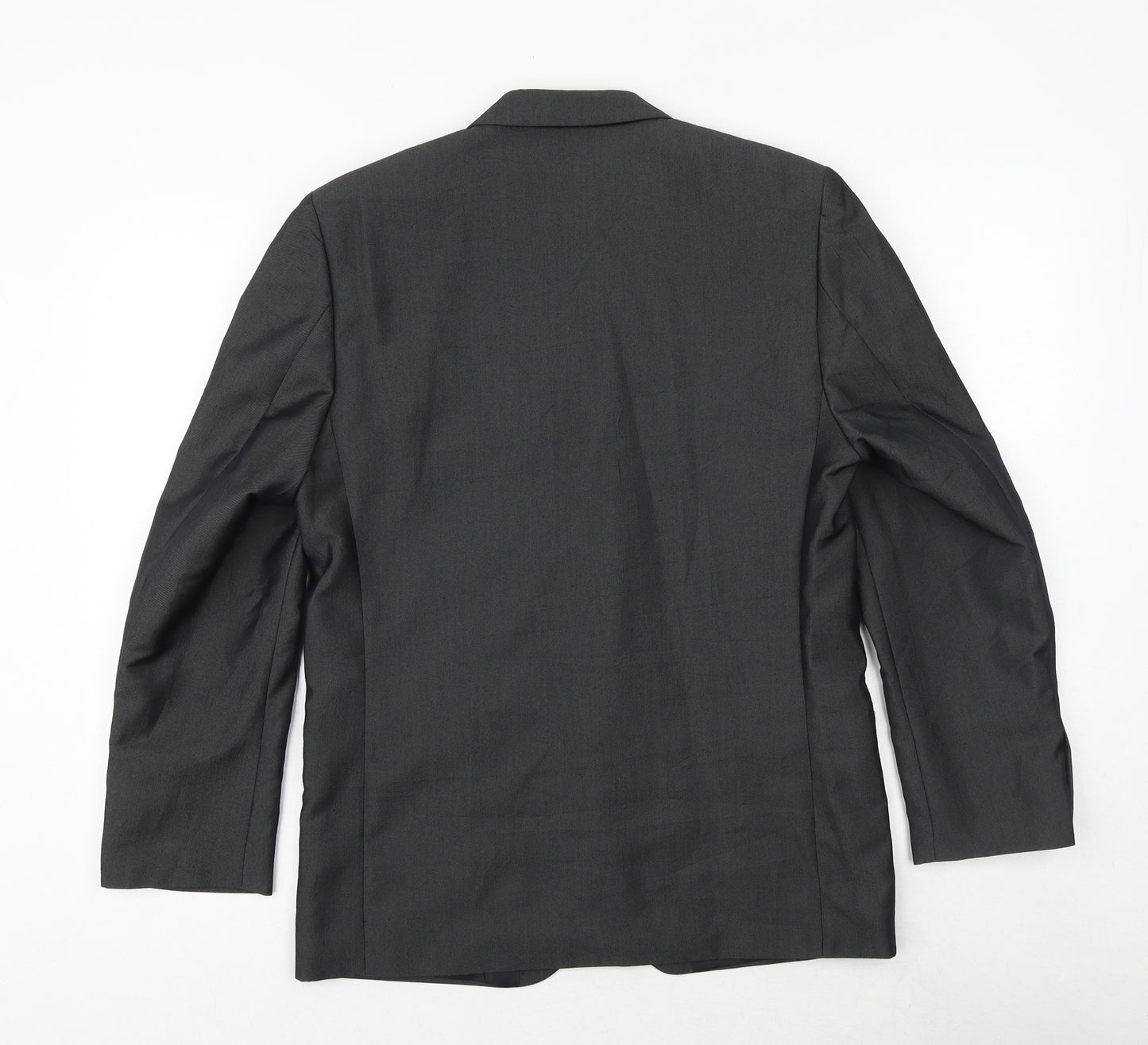 CP Womens Grey Polyester Jacket Suit Jacket Size 14