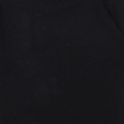 CASAMIA Womens Black Round Neck Geometric Acrylic Pullover Jumper Size S