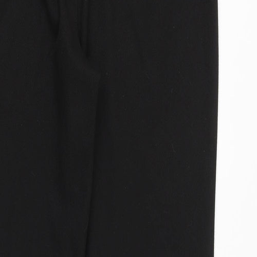 NEXT Womens Black Polyester Dress Pants Trousers Size 10 Regular Zip