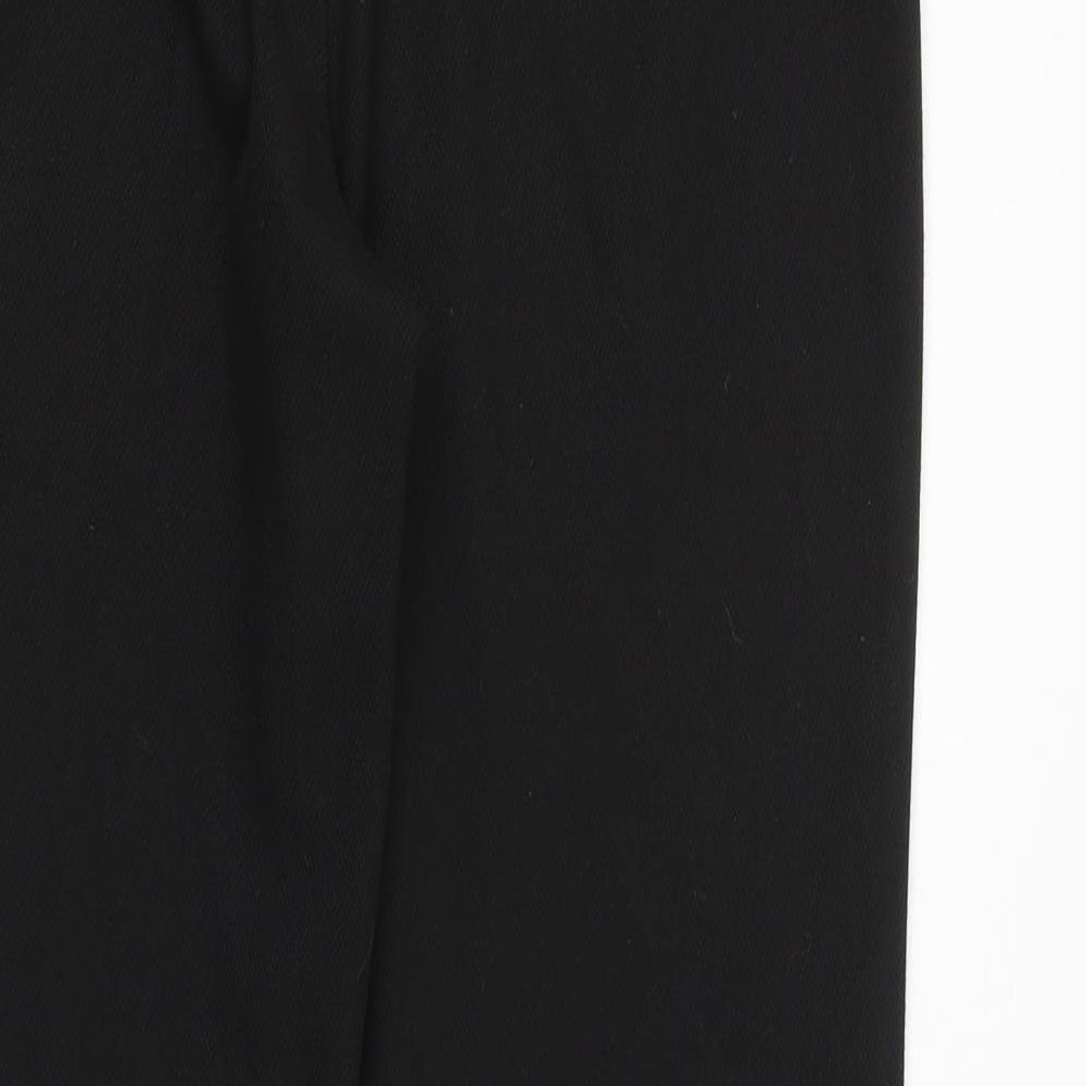 NEXT Womens Black Polyester Dress Pants Trousers Size 10 Regular Zip