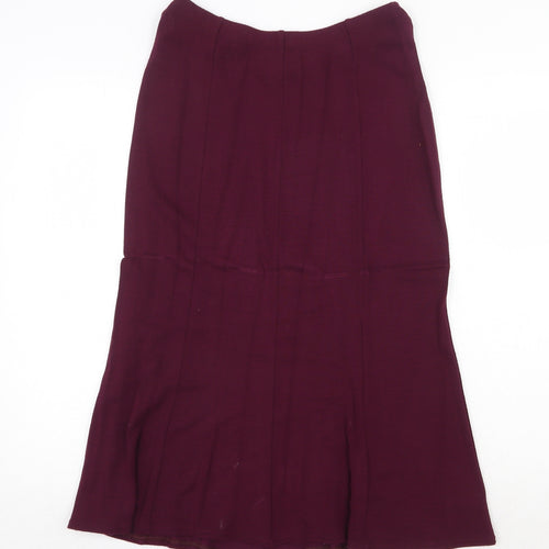 Berkertex Womens Purple Viscose Peasant Skirt Size 12