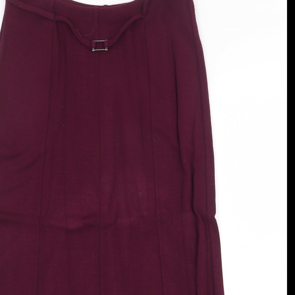 Berkertex Womens Purple Viscose Peasant Skirt Size 12