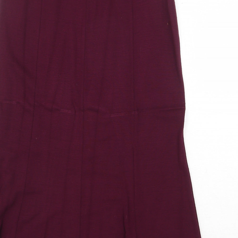 Berkertex Womens Purple Viscose Peasant Skirt Size 12