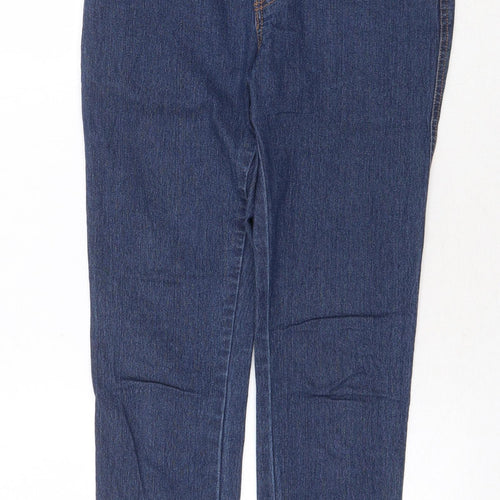 Mohito Womens Blue Cotton Skinny Jeans Size 8 Regular Zip