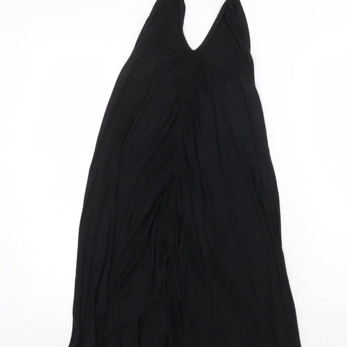 Debenhams Womens Black Viscose Trapeze & Swing Size 8 Halter Tie