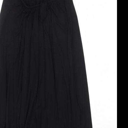 Debenhams Womens Black Viscose Trapeze & Swing Size 8 Halter Tie