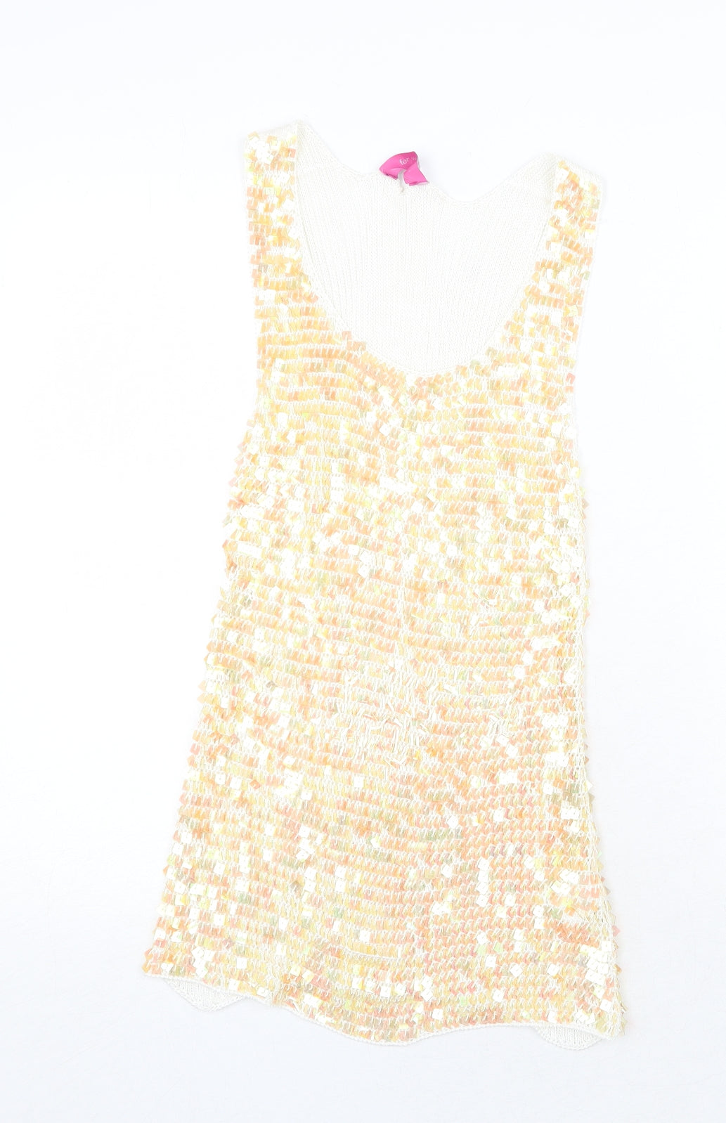 For Women Womens Yellow Viscose Basic Tank Size 18 Round Neck