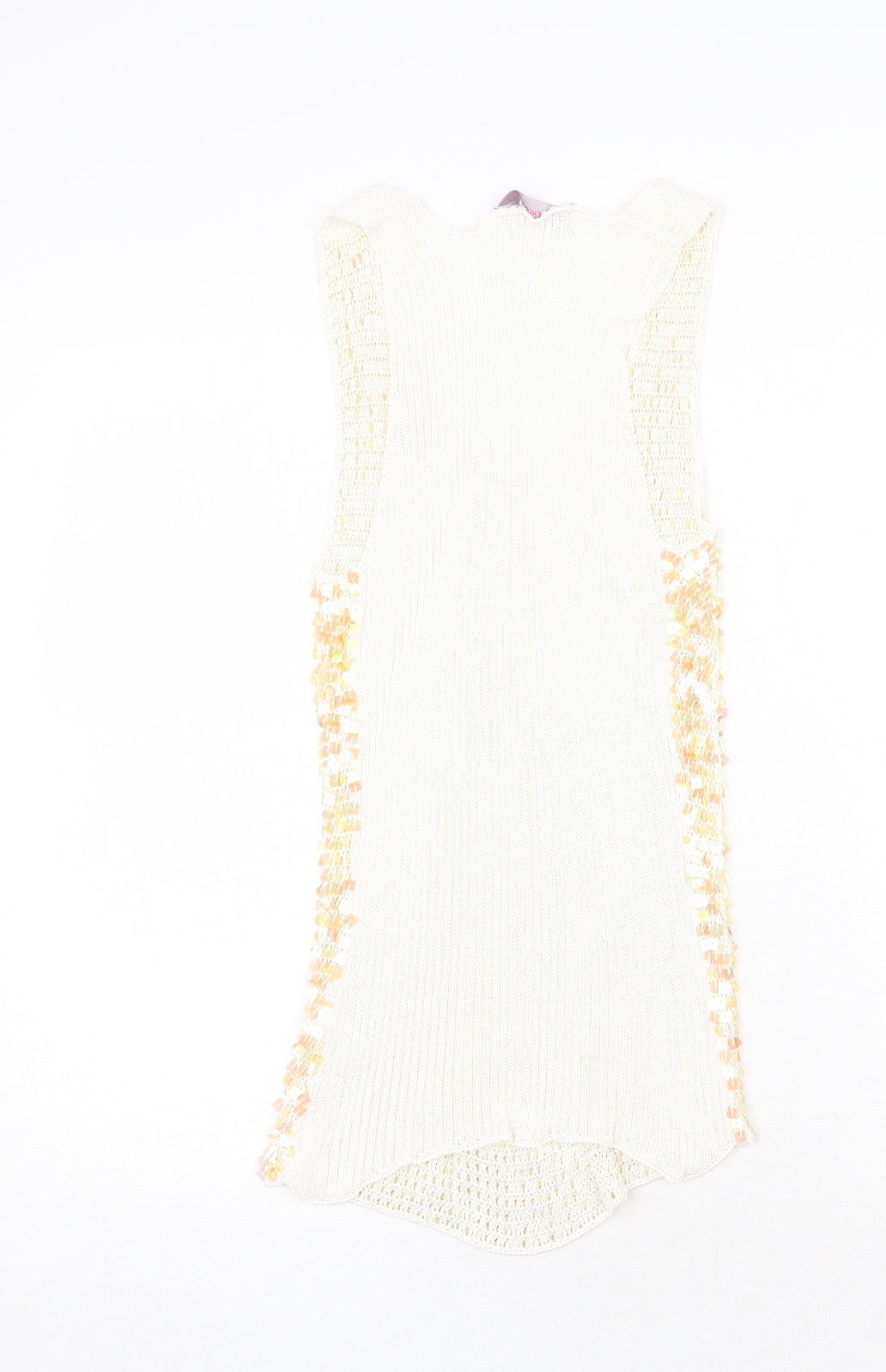 For Women Womens Yellow Viscose Basic Tank Size 18 Round Neck