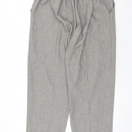 Emma Collection Womens Grey Polyester Trousers Size 16 Regular
