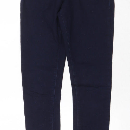 Dorothy Perkins Womens Blue Cotton Skinny Jeans Size 8 Regular Button