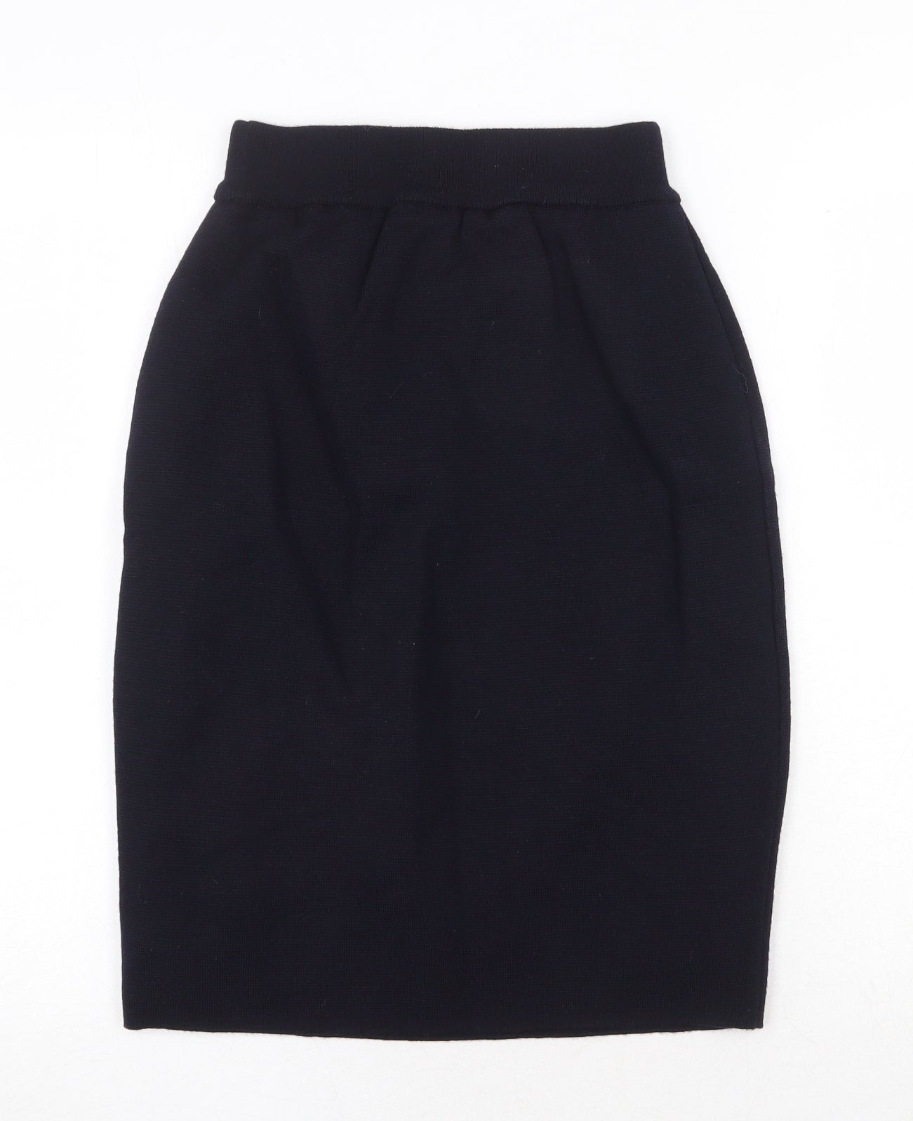 Marks and Spencer Womens Black Wool Straight & Pencil Skirt Size 10
