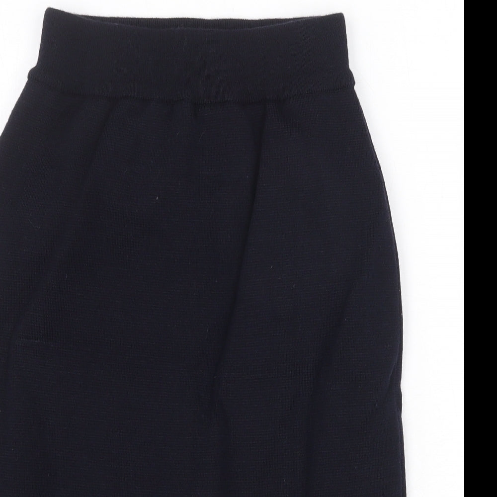 Marks and Spencer Womens Black Wool Straight & Pencil Skirt Size 10